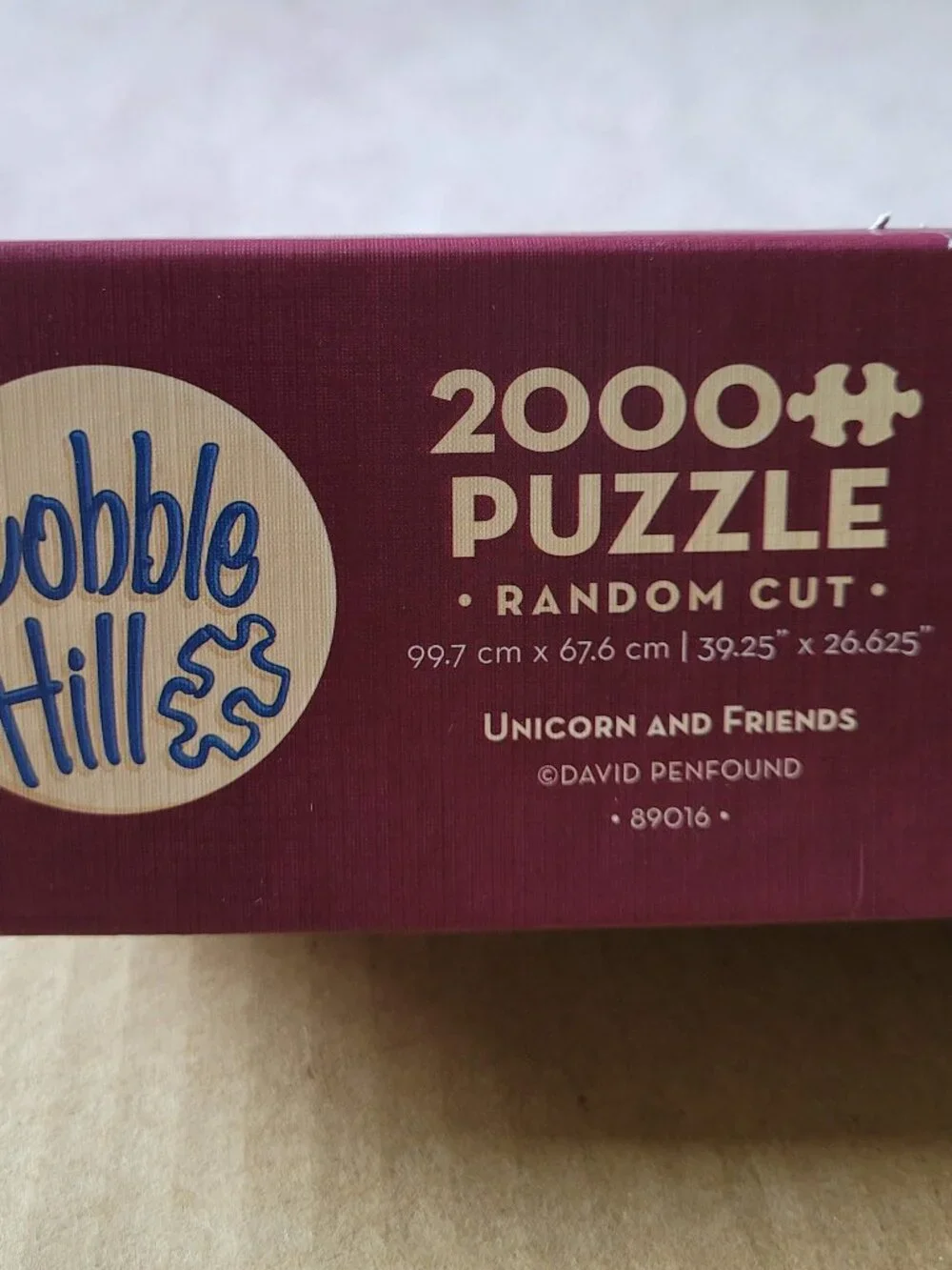 Cobble Hill 2000 Piece Random Cut Puzzle Unicorn and Friends By David Penfound